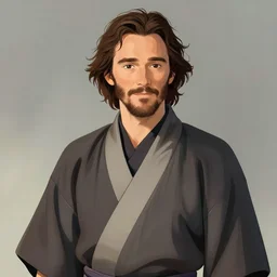 portrait of a samurai matthew mcconaughey, artstation, cartoon, elegant, highly detailed, digital painting, clean! outstanding! art by ghibli, makoto shinkai, fujita goro, giraud, akihiko yoshida, fadeev 8 k