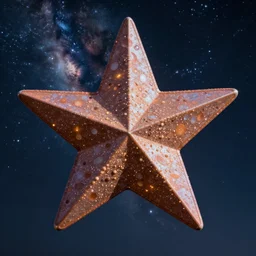 closeup of a star