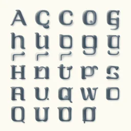 new introduced brand new letters of the alphabet prototype list