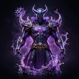 champion splashart of champion made out of evil magic