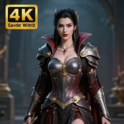 photo of a very beautiful!! vampire warrior queen, highly detailed, 4 k, hdr, smooth, sharp focus, high resolution, award - winning photo