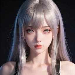 a potrait of an anime woman, fine details, radiant highlights, synthwave style realistic shaded lighting poster by ilya kuvshinov, katsuhiro, artgerm, jeremy lipkin, michael garmash, nixeu, unreal engine 5, radiant light, detailed and intricate environment, eyes closed