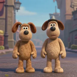 Wallace and Gromit starring in FaceOff