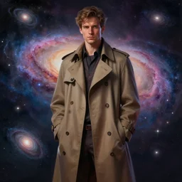 galaxies under a trenchcoat, digital painting, detailed, 8 k, trending on artstation, smooth, sharp focus artwork by mark arian, artgerm, mark keathley, greg rutkowski