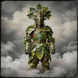 1 9 1 2 wwi wonderful realistic armour made of leaves, thick clouds, 3 5 mm, colorized tintype photo, dystopian environment, intricate, highly detailed, centered headdress, digital painting, artstation, concept, smooth, sharp focus, illustration, artgerm