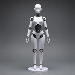 papier - mache of a female cyborg. studio lighting, canon 5 d 5 0 mm lens