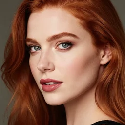 beautiful redhead woman, Photography, Glamor Shot, Portrait, 35mm, Closeup