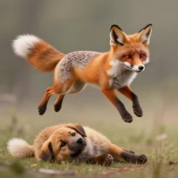 the quick brown fox jumps over the lazy dog, photorealistic 4K volumetric lighting trending on artstation high detail digital