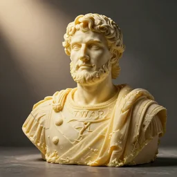 julius caesar butter sculpture made of butter