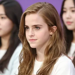 photo of emma watson, korean kpop star in girls generation