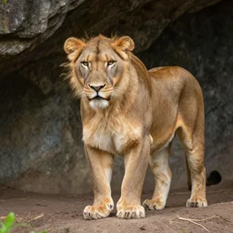 photo of a tasmanian cave lion