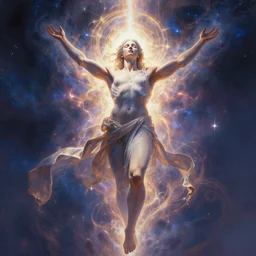 concept art for the last imperfect physical life - form seconds before the universe is again in rapturous divine perfect unity!! energy, power, biblical, final victory of order over disorder!! ultimate meaning, digital painting, artstation, smooth, sharp focus