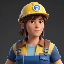 3 d render portrait of engineer from team fortress 2 by valve as a woman, 4 k, 8 k, hd, high resolution, highly detailed, ultra realistic faces, trending on artstation