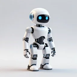 a small human-like robot, very futuristic, sci-fi, digital art, detailed
