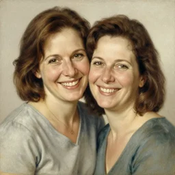 portrait of a cheerful mother by robert mccall and vladimir kush