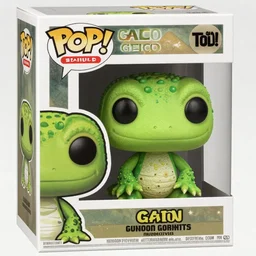 gaico gecko funko pop, photorealistic, highly detailed