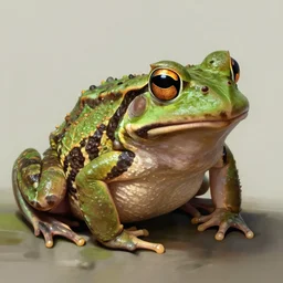 horned bullfrog. highly detailed, digital painting, artstation, concept art, illustration, by ken saito, lya pilnev, siwoo kim, christophe young, anna podedworna, yin zhen chu, zeronis, magdalena radziej,