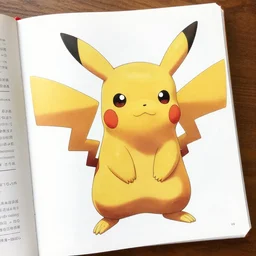 an illustration from a science book showing the anatomy of the pokemon pikachu. highly detailed colorful anatomy