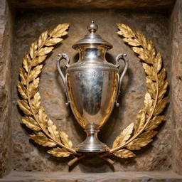 silver urn and golden oak wreath found in alexander iv's tomb