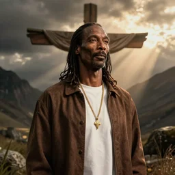 snoop dogg as jesus christ photorealistic