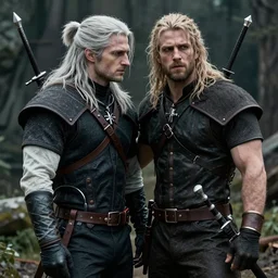 series still of jesse eisenberg as muscular!! geralt of rivia!!!! in the witcher ( 2 0 2 2 )