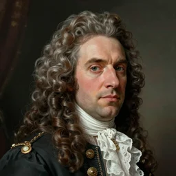 rococo Dan Mumford style portrait of Louis xv in the style of Rob Lefield and Dan Mumford Dan Mumford Dan Mumford , Greg rutkowski, trending on artstation, digital art, surrealism, macro, vaporwave