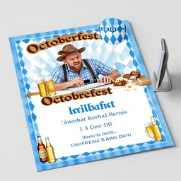 large computer table octoberfest invite card, man with his computer, angry, beer bottles, drunk, photoshoot, 4 k, hyper realistic, natural, highly detailed, digital illustration, trending in artstation, classical painting, smooth, sharp focus art by ilya repin