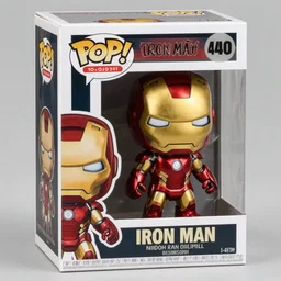 iron man funko pop, 4k realistic photo