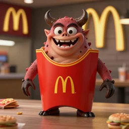 a mcdonald's in hell trending on artstation deviantart pinterest photorealistic hd 8 k highlights and shadow detailed high resolution