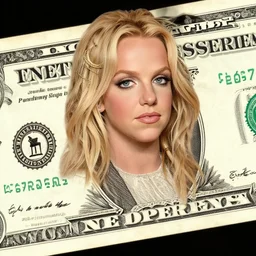 britney spears 1 0 0 dollar bill