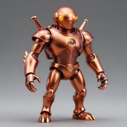 hyperrealistic rendering, shiny mars attacks martian by and richard corben and jeff easley, product photography, action figure, sofubi, studio lighting, colored gels, rimlight, backlight