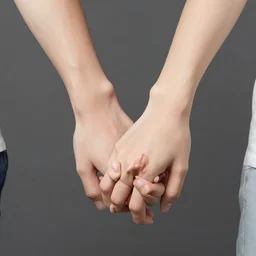 close up portrait of two people who accidentally tied their fingers together into a knot in a new york street, photograph, natural light, sharp, detailed face, magazine, press, photo, steve mccurry, david lazar, canon, nikon, focus