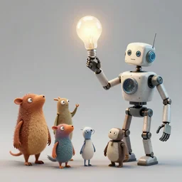 a family of anthropomorphic creatures created by a robot of a time before humanity. designed by rube goldberg to generate enough electrical energy to blow a lightbulb