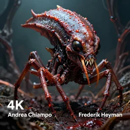 a highly detailed digital image of a bloodborne creature, by Andrea Chiampo, artstation and Frederik Heyman, extremely detailed, stunning volumetric lighting, hyper realism, fantasy 4k