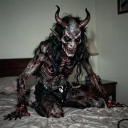 creepy photograph of a sleep paralysis demon taken in the 9 0's, extremely detailed