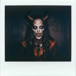 a extremely disturbing old forgotten horror polaroid of a demonic cult, hyperrealism, sharp focus, highly detailed, horror cgi 4 k, matte, polaroid by professional photographer
