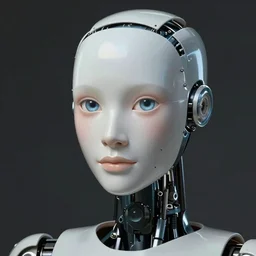 a humanoid robot, beautiful face, expressive eyes, hightly detailed, ditigal painting, smooth, sharp, 4k, award winning art by william adolphe burguereau
