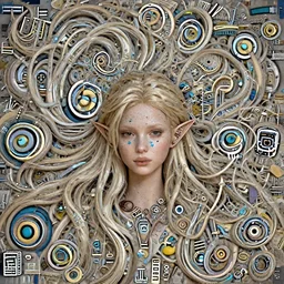 beautiful blonde elf with ridiculously long hair, made by Stanley Artgerm Lau, WLOP, Rossdraws, ArtStation, CGSociety, concept art, cgsociety, octane render, trending on artstation, artstationHD, artstationHQ, unreal engine, 4k, 8k,