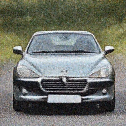 Peugeot coupe, front view