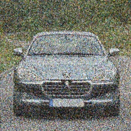Peugeot coupe, front view