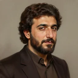 portrait of kurdish singer ahmet kaya, highly detailed, digital painting, artstation, concept art, sharp focus, illustration, art by art germ and greg rutkowski and alphonse mucha