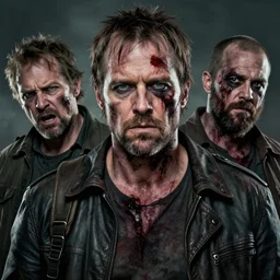 a highly detailed zombie portrait of rick grimes, james gurney, james jean