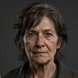 an old woman with a mullet, portrait, close up, high detailed, craig mullins, peter mohrbacher, unreal engine, 8 k, dark beauty, trending on artstation