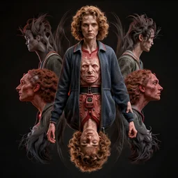stranger things, wayne barlowe, very coherent symmetrical artwork, cinematic, hyper realism, high detail, cinematic lighting, octane render, 8 k, surreal, pulp, photorealism