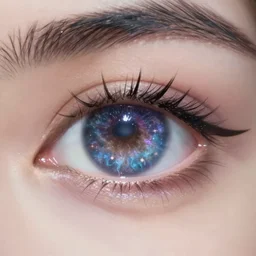 a galaxy inside of an eye, beautiful eye, eye, eye of a woman, digital art, trending on artstation