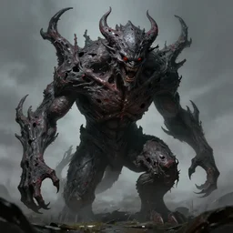picture of a demonic tree monster, vengeful, evil, angry, damaged dark fantasy, extremely detailed, sharp focus, smooth, digital illustration, by rossdraws, frank franzzeta, sakimichan