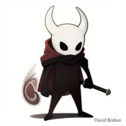 'David Braben as a character in Hollow Knight, character artwork, concept art'
