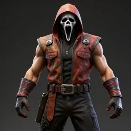 the scream in mortal kombat, videogame 3d render, 4k, artstation