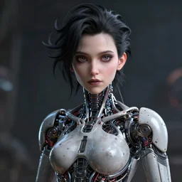 bjork cyborg - by tom bagshaw, by ilya kuvshinov, rtx rendering, octane render 1 2 8 k, maya, extreme high intricate details by wlop, digital anime art by ross tran, medium shot, close up shot, composition by sana takeda, dramatic lighting by greg rutkowski, 8 k, trending on artstation