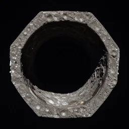 a hexagonal portal into another dimension, the portal is in the night sky, the photo is taken on the moon, highly realistic photography, hyperrealistic